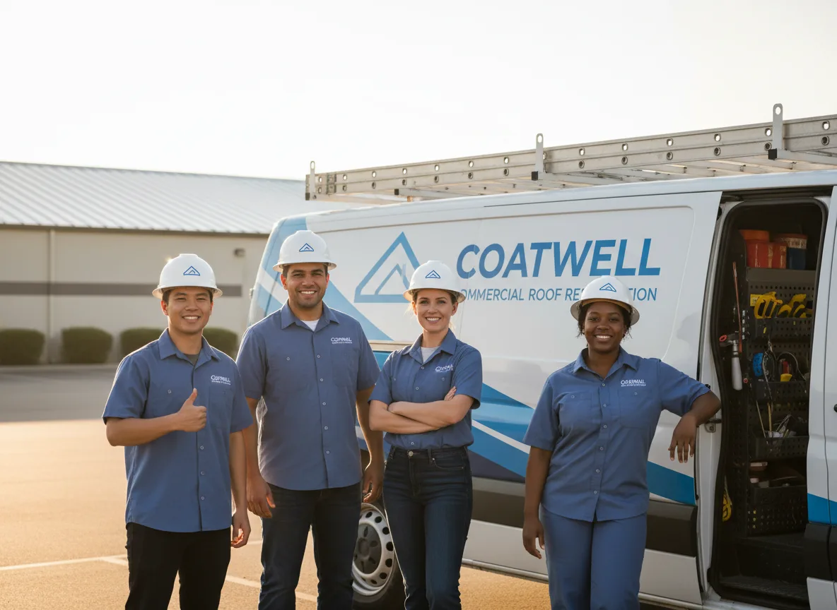 Commercial roof coating company in Olmitz, KS